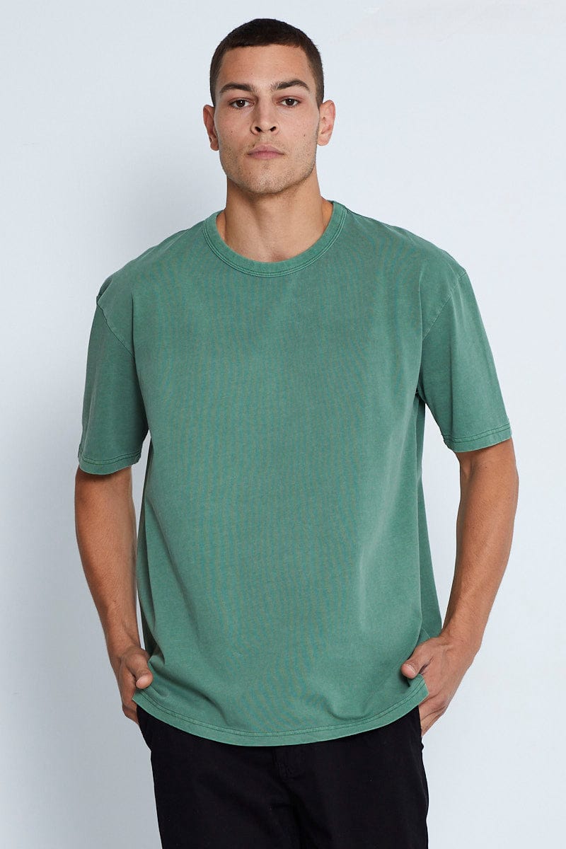 De onze Weven coupon Men's Oversized T-Shirt Garment Washed Short Sleeve | AM Supply