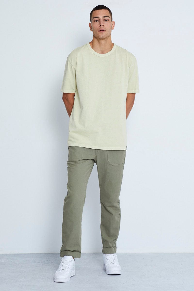 BASIC Nude Oversized T-Shirt Garment Washed Short Sleeve for Women by Ally