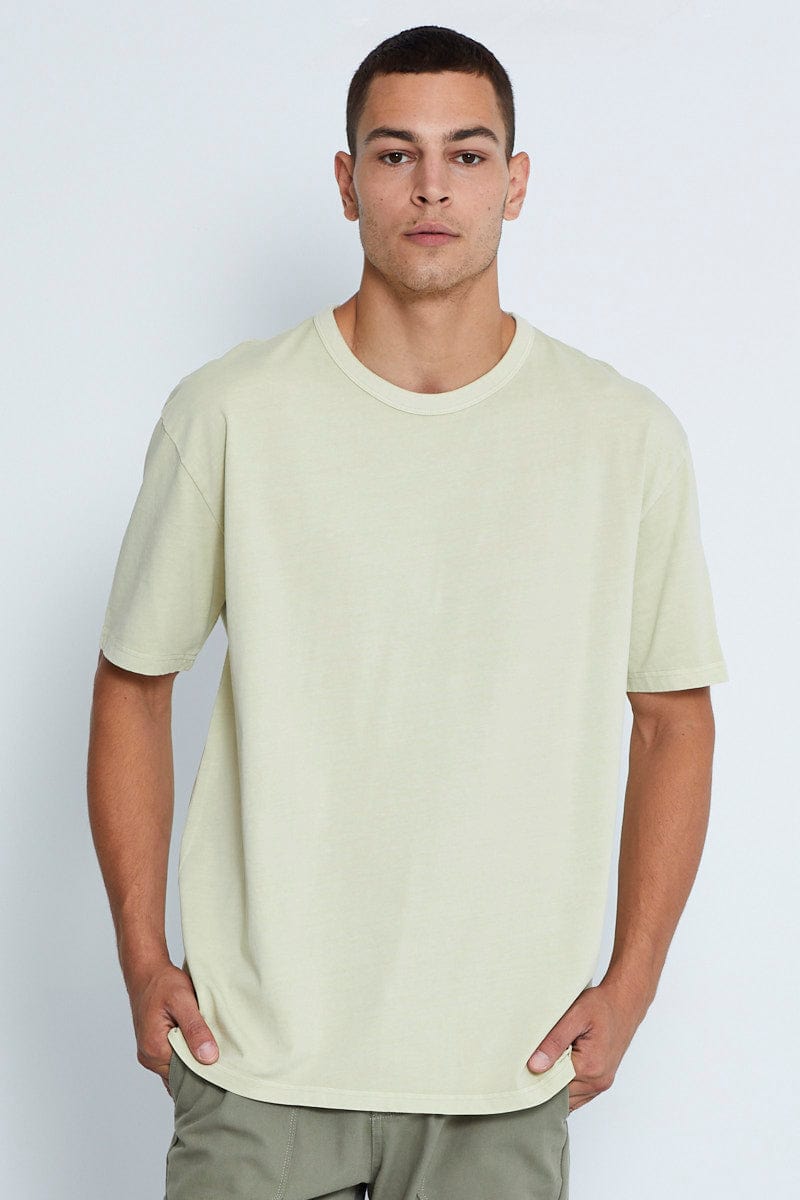 BASIC Nude Oversized T-Shirt Garment Washed Short Sleeve for Women by Ally