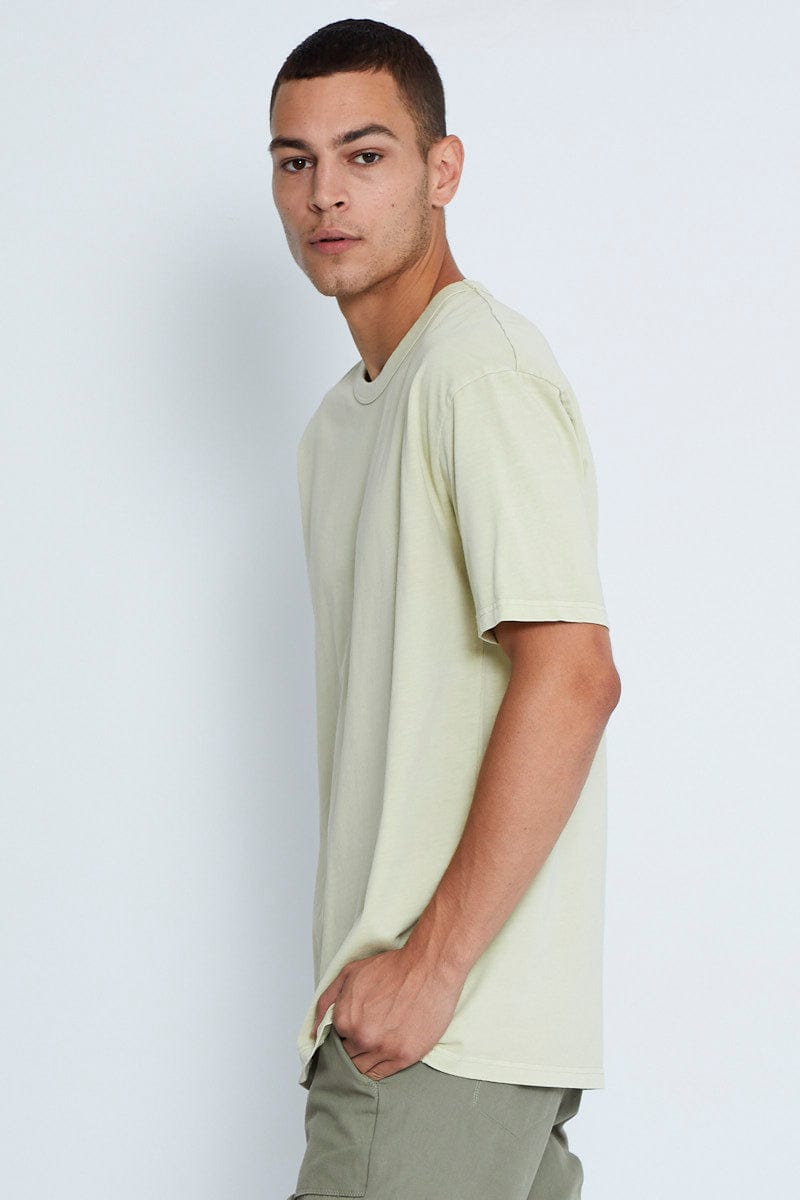 BASIC Nude Oversized T-Shirt Garment Washed Short Sleeve for Women by Ally