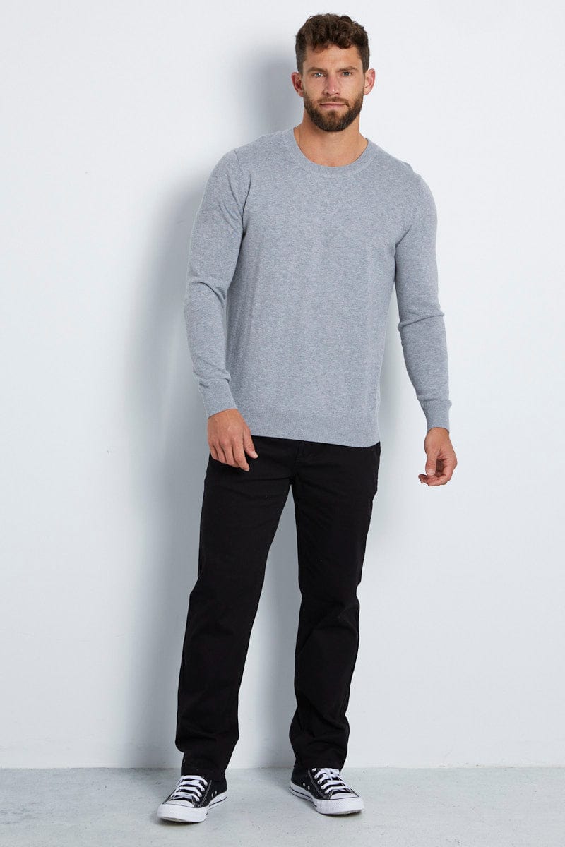CHINOS Black Chino Pant Relaxed Fit Cotton Stretch for Men by AM Supply