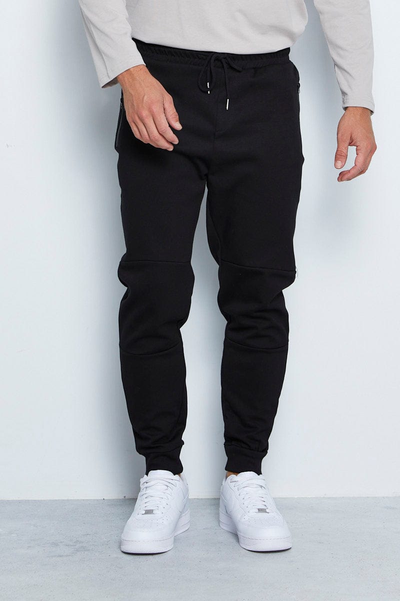 Joggers Track Pant With Zip Men's Zipper Pocket Joggers Casual And