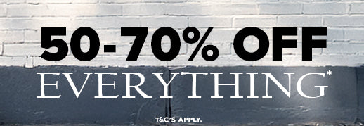 Shop 50-70% OFF* Everything at AM Supply Menswear