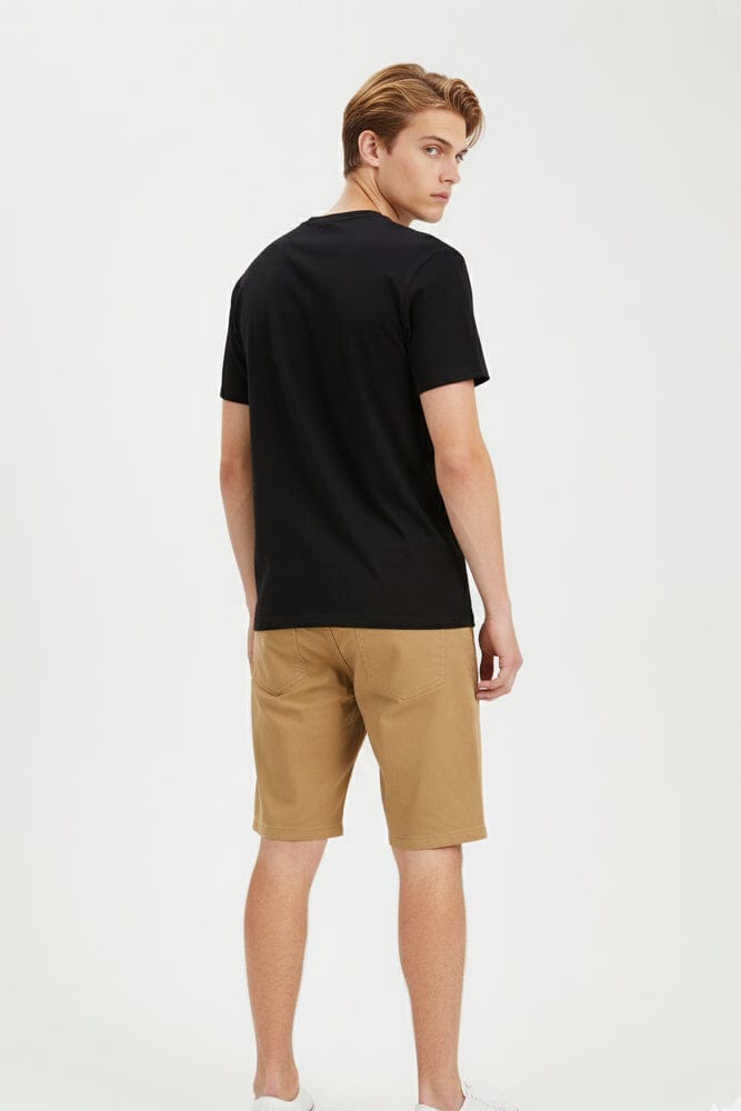 Black Graphic Tee Copenhagen City Slogan T-shirt