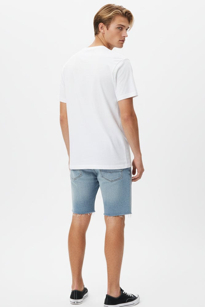 White Graphic Tee Michigan Slogan Varsity T-shirt