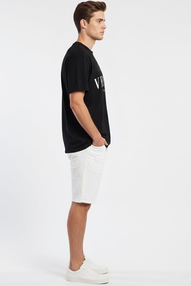 Black Graphic Tee Venice Slogan T-shirt