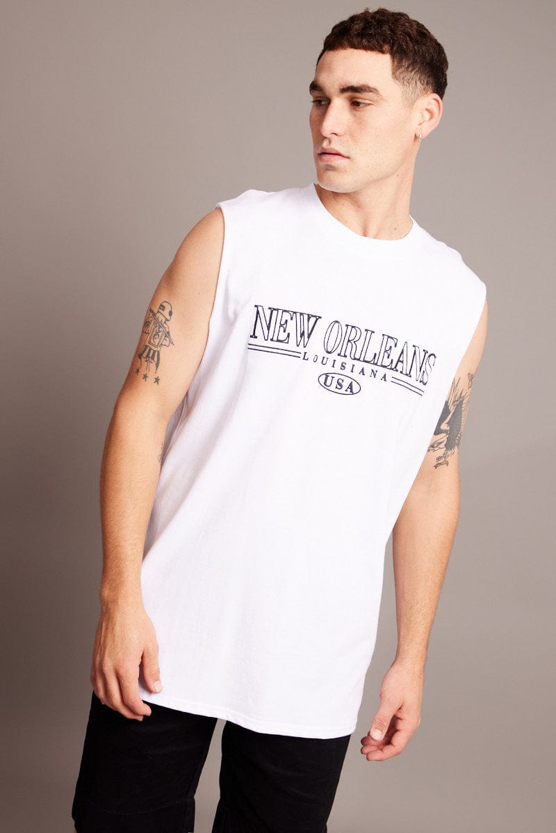 Men’s 3 Pack 100% Cotton Ribbed & Sleeveless Tank Top Undershirt – Assorted Colors (Gray, Large - Foto 3