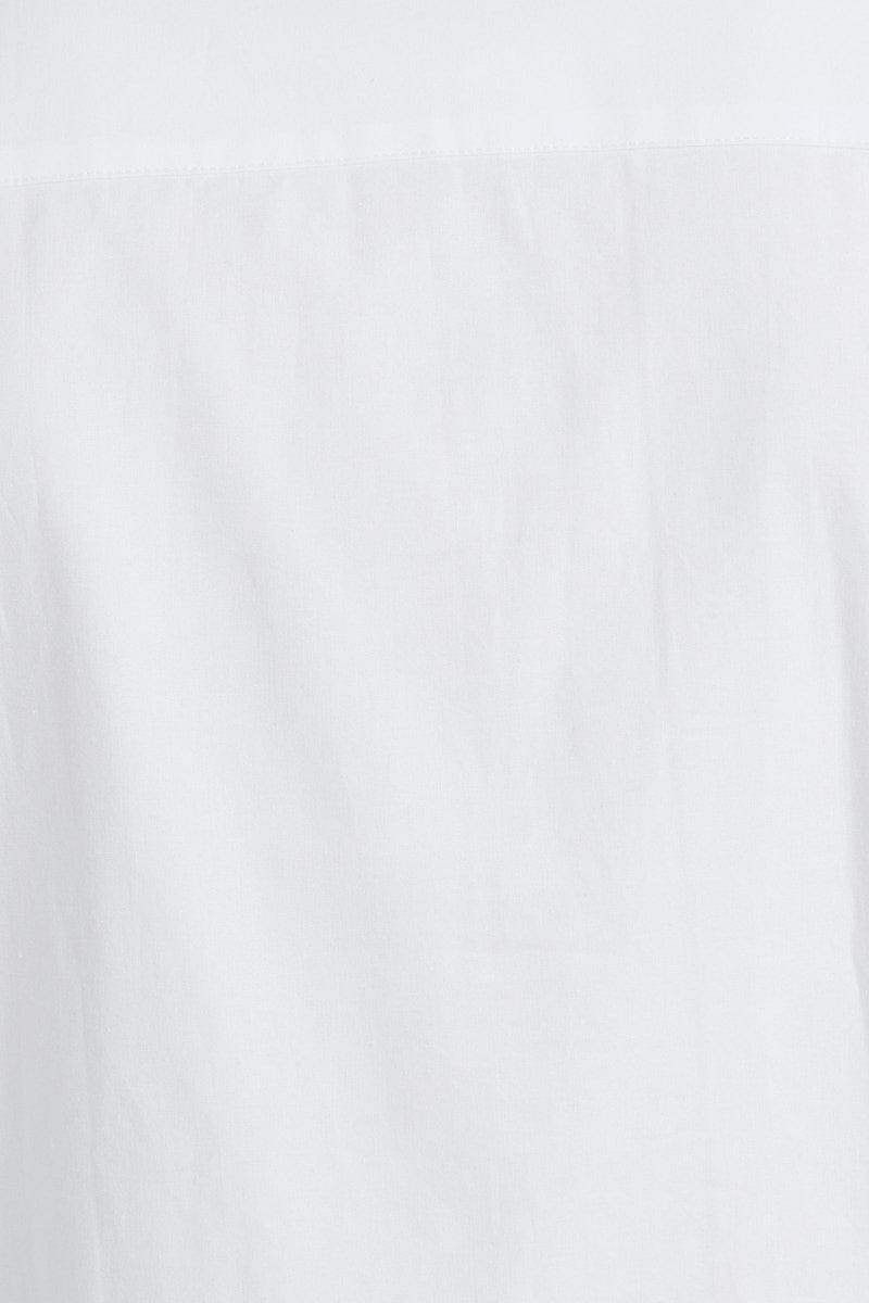 White Oxford Shirt Long Sleeve Cotton Button Down