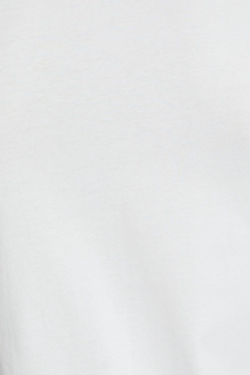 BASIC White Essential T-Shirt Crew Neck Short Sleeve Cotton for Women by Ally