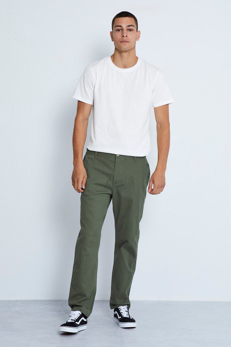 Men's Chino Pant Relaxed Fit Cotton Stretch | AM Supply