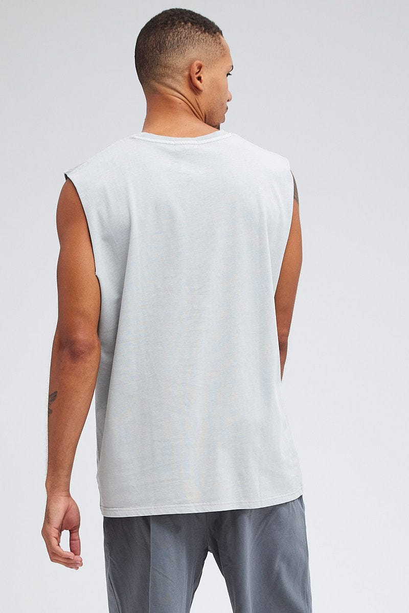 LIGHT GREY Abstract Logo Tank for AM Supply