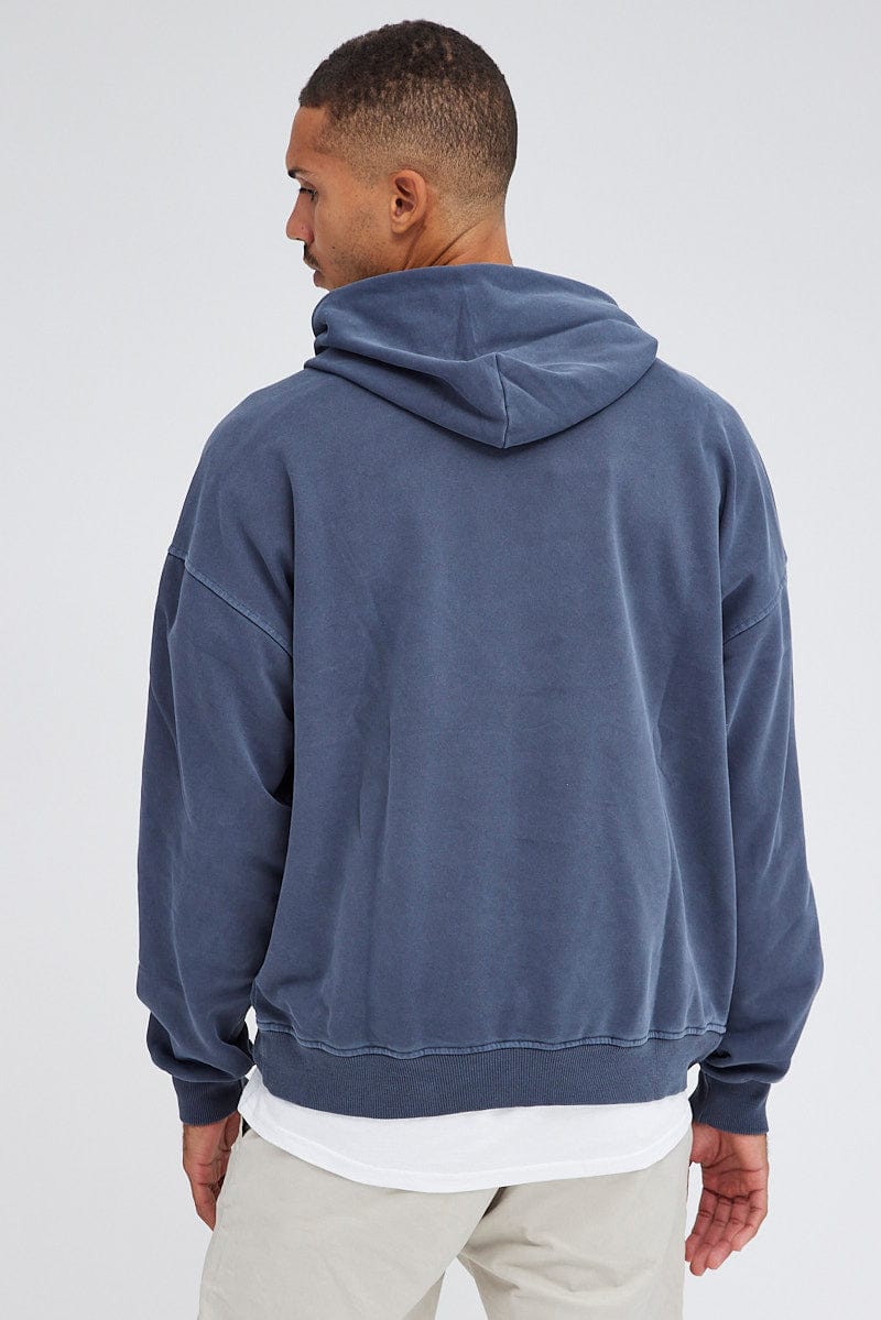 Blue Sweat Hoodie Long Sleeve for AM Supply