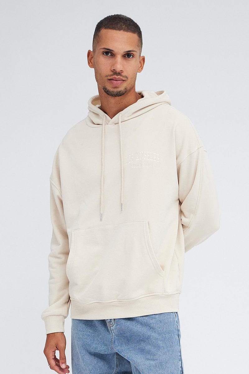 Nude Sweat Hoodie Long Sleeve Embroidery for AM Supply