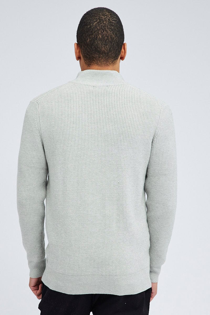 Grey Zip up Sweater Long sleeve for AM Supply