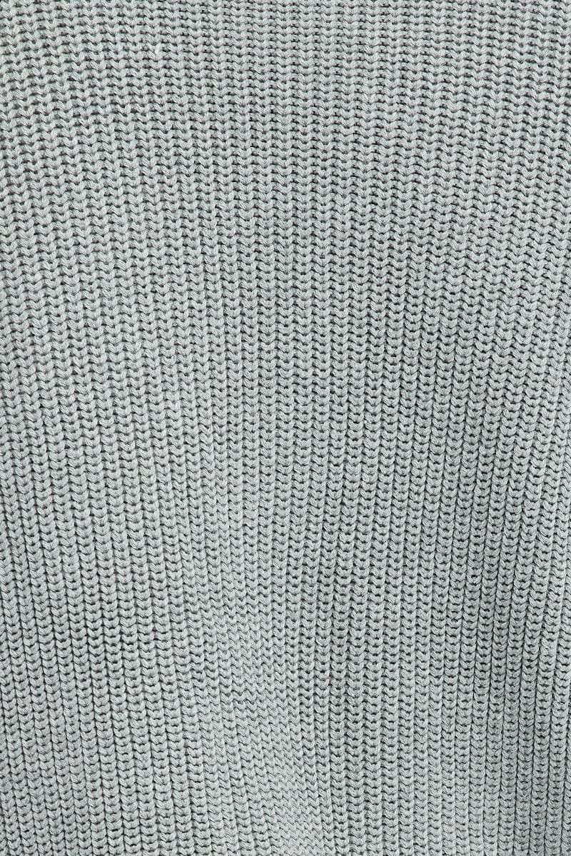 Grey Knit Cardigan Long Sleeve for AM Supply