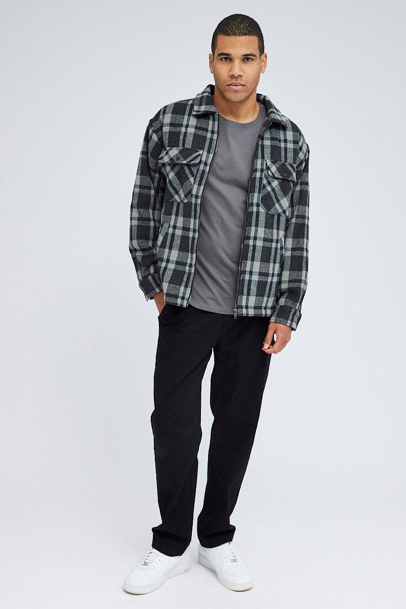 CHECK Padded Check Over Shirt Jacket for AM Supply