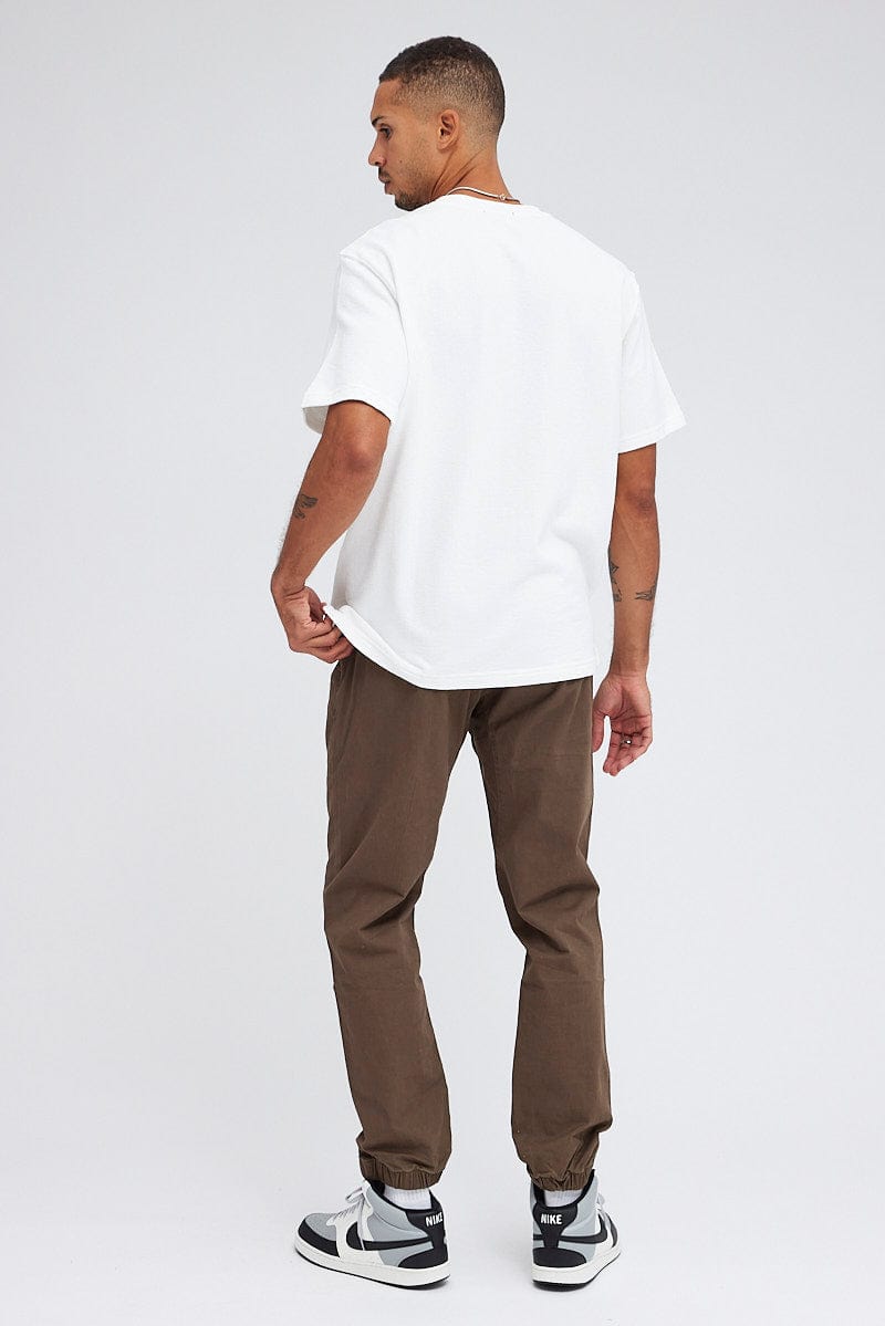 KHAKI Hayes Cotton Cuffed Casual Pant for AM Supply