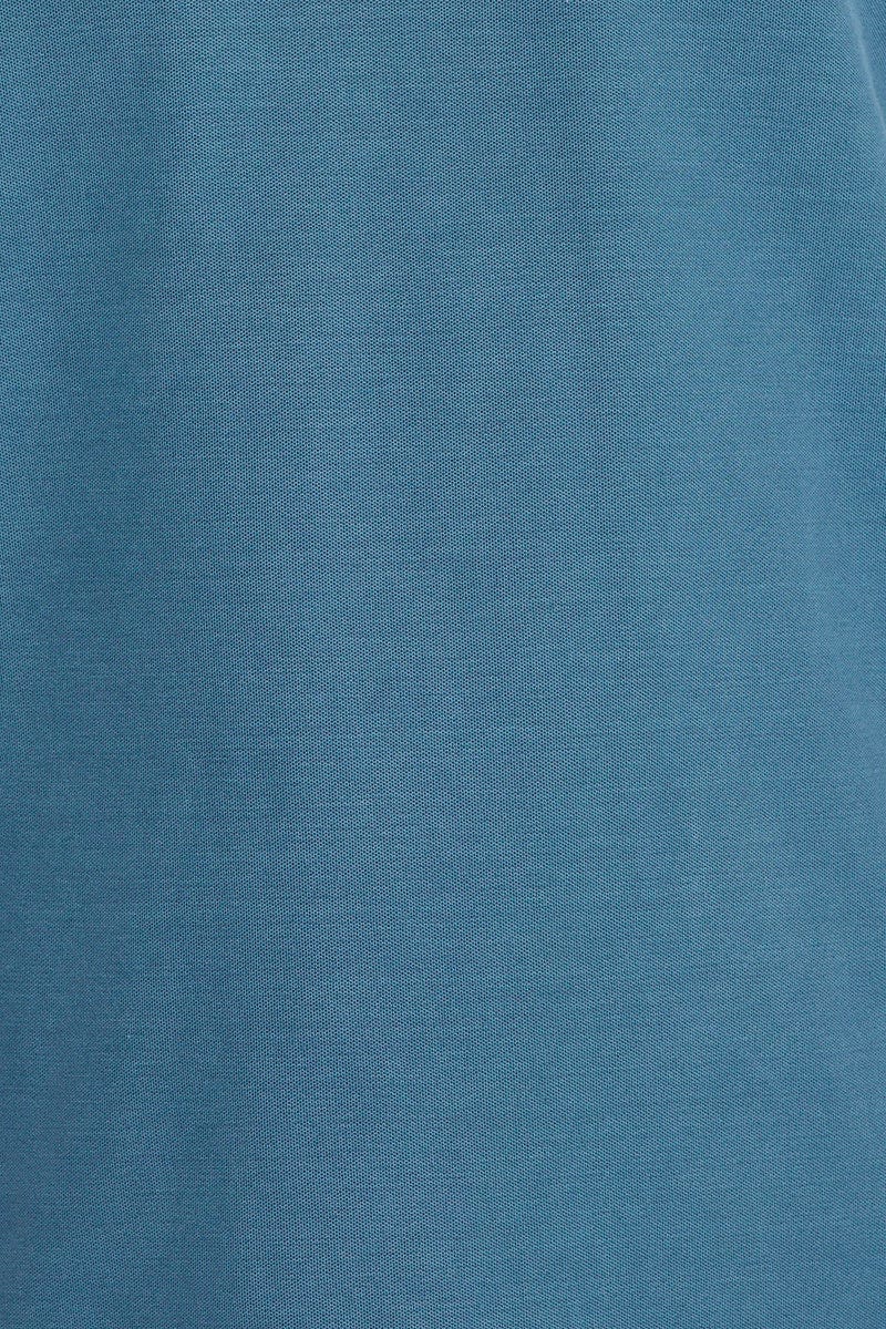 POLO Blue Pique Polo Short Sleeve Garment Dyed for Women by Ally