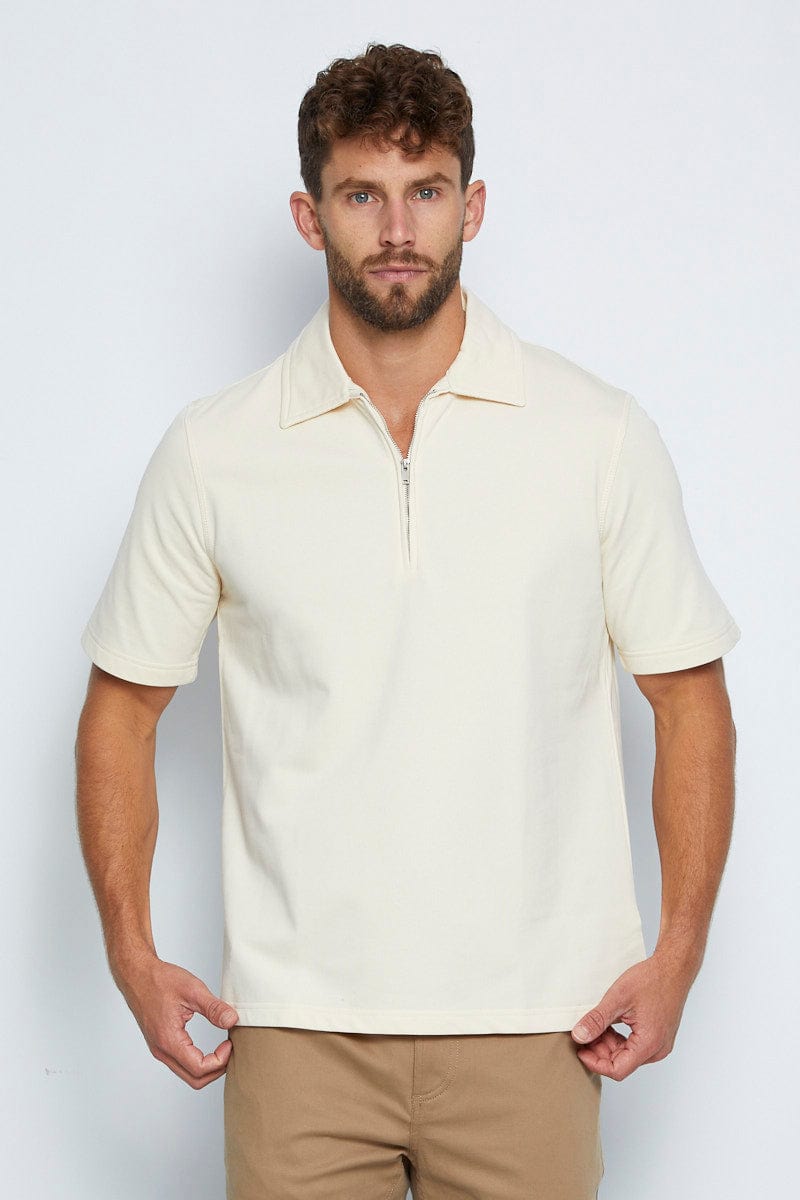 Zip short sleeve polo Clearance