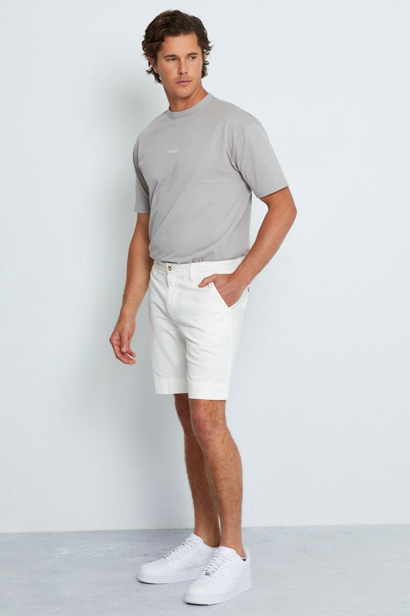 Slim Fit Chino White Chino Shorts For Boys White Chino Short Slim
